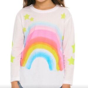 Girl's Recycled Vintage Jersey Rainbow Day Long Sleeve Tee
